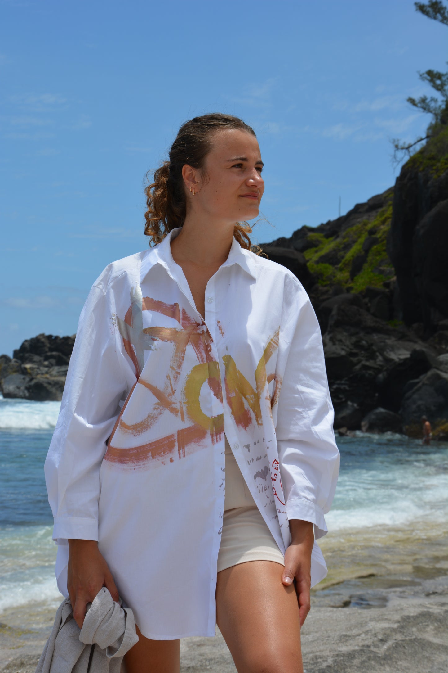 Chemise Sable Blanc by JA.VA